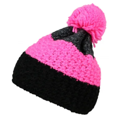 Zimná čiapka BLIZZARD Tricolor, grey pink black