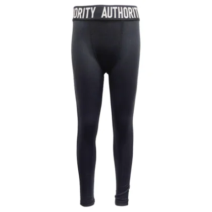 Chlapčenské termo zateplené legíny AUTHORITY WARMIE pants II B black