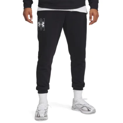 Pánske tepláky UNDER ARMOUR UA Rival Terry Logo JoggerQ2-BLK