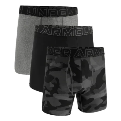 Pánske boxerky UNDER ARMOUR 3 PACK-UA PERFORMANCE TECH- NOVELTY 6in-BLK