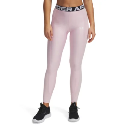 Dámske legíny UNDER ARMOUR HeatGear Rib Legging-PNK