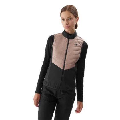 Dámska turistická vesta 4F VEST-AW23TVJAF048-82S-LIGHT BROWN