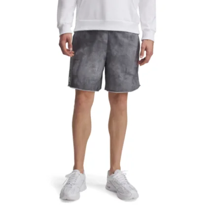 Pánske teplákové kraťasy UNDER ARMOUR UA Rival Terry AOP8inShortQ1-GRY