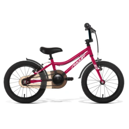 Dievčenský horský bicykel AMULET 16 Rookie, raspberry pink silver