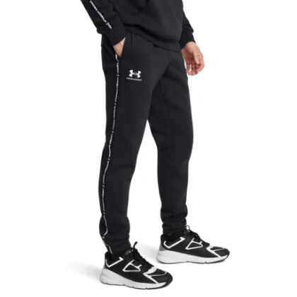 Pánske tepláky UNDER ARMOUR UA Icon Fleece Jgr Taping-BLK