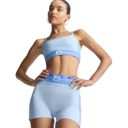 Dámske tréningové kraťasy ADIDAS HYG RIB 1 4 GLOBLU BLUFUS