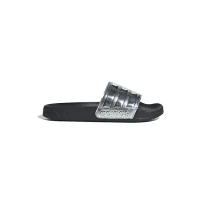 Dámske šlapky (plážová obuv) ADIDAS Adilette Shower W core black silver metallic silver metallic