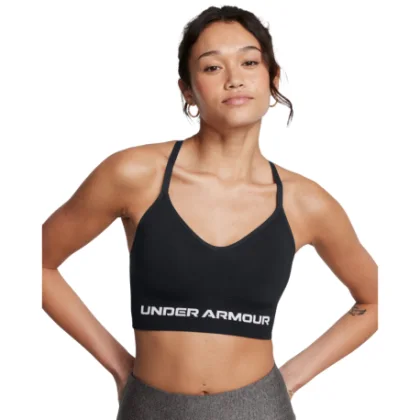 Dámska tréningová športová podprsenka UNDER ARMOUR Vanish Seamless Low Bra-BLK