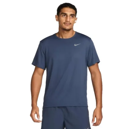 Pánske bežecké tričko s krátkym rukávom NIKE M NK DF UV MILER SS THUNDER BLUE REFLECTIVE SILV