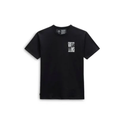 Pánske tričko s krátkym rukávom VANS OFF THE WALL STACKED TYPED SS TEE-BLACK