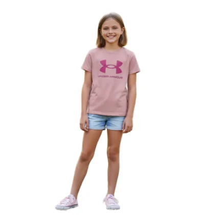 Dievčenské tričko s krátkym rukávom UNDER ARMOUR UA BIG LOGO SS