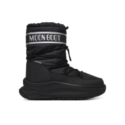 Pánske členkové zimné topánky MOON BOOT MB MOON247 POLAR WP-NH36 BLACK SILVER