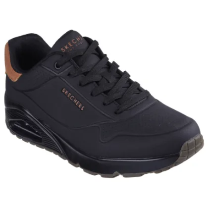 Pánska rekreačná obuv SKECHERS Uno Suited On Air M black chestnut