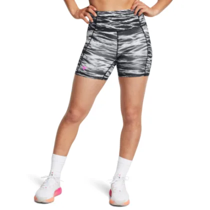 Dámske tréningové kraťasy UNDER ARMOUR PROJECT ROCK PROJECT ROCK Lets Go BTB Middy Pt-BLK
