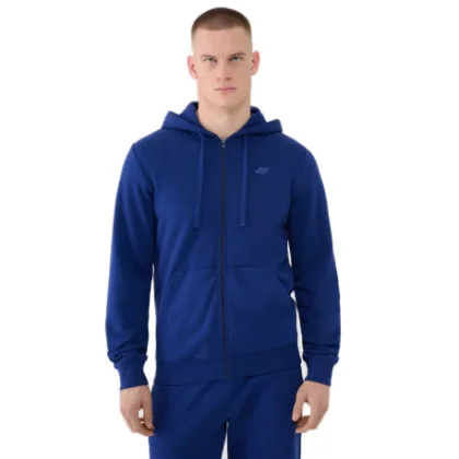 Pánska mikina so zipsom 4F SWEATSHIRT-WMM00TSWSM1768-031S-NAVY