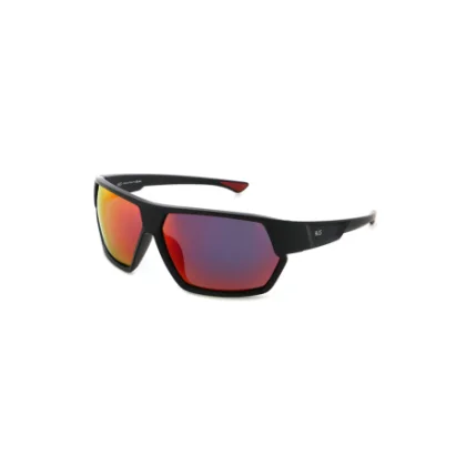 Polarizačné slnečné okuliare H.I.S. POLARIZED HPS37105-1, black, smoke with red mirror POL, 66-10-142