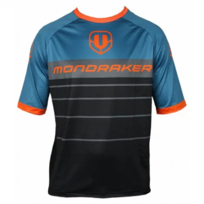 Pánsky cyklistický dres s krátkym rukávom MONDRAKER Enduro Trail Jersey short, black petroleum orange