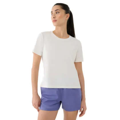 Dámske tréningové tričko s krátkym rukávom 4F TSHIRT FNK F1236-11S-OFF WHITE