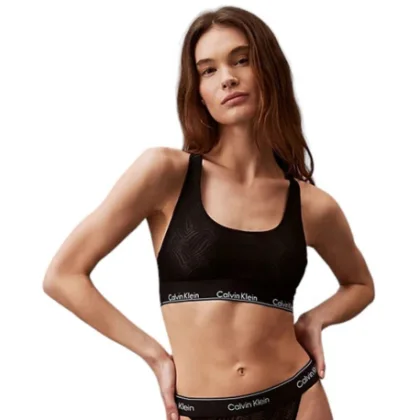Dámska podprsenka CALVIN KLEIN UNLINED BRALETTE-BLACK
