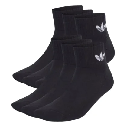 Ponožky ADIDAS 6 PACK-MID ANKLE SCK-BLACK