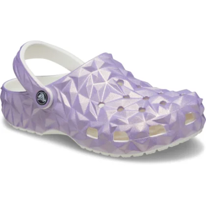 Kroksy (rekreačná obuv) CROCS Classic Iridescent Geo Clog white