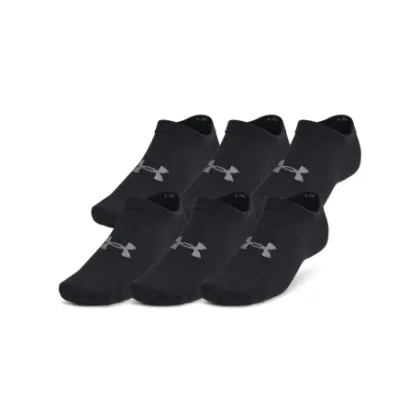Ponožky UNDER ARMOUR 6 PACK-UA Essential No Show-BLK