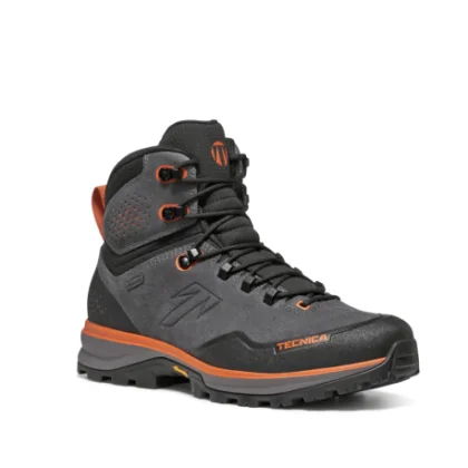 Pánska vysoká turistická celokožená obuv TECNICA Forge TRK GTX Ms, dark grey orange