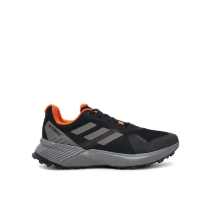 Pánska bežecká trailová obuv ADIDAS Terrex Soulstride M core black grey four semi impact orange