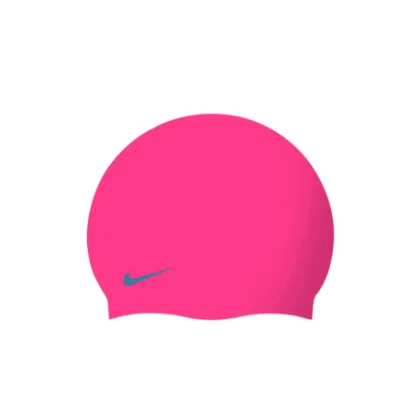 Juniorská plavecká čiapka NIKE SWIM SOLID SILICONE CAP PINK S-PINK S