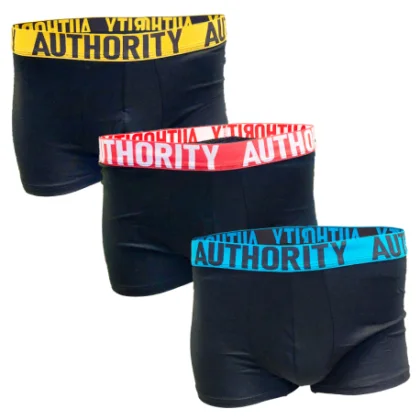 Pánske boxerky AUTHORITY B - BAPE 3PCK BLK MIX GUM