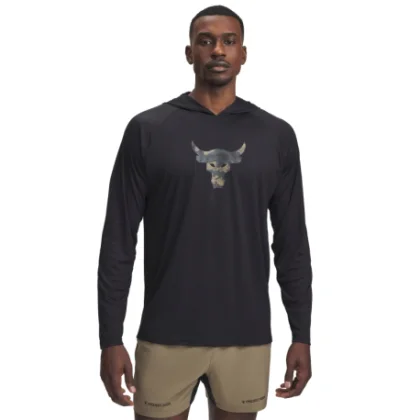 Pánska mikina s kapucňou UNDER ARMOUR PROJECT ROCK Isochill HD-BLK