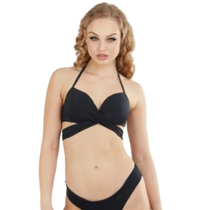 Dámske plavky vrchný diel FUNDANGO Lola Twisted Top-890-black
