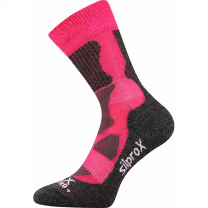 Dámske turistické ponožky VOXX 1 PACK-Merino Etrex-pink