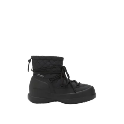 Členkové zimné topánky MOON BOOT MB MEZZALUNA QUILTED MID WP-N001 BLACK