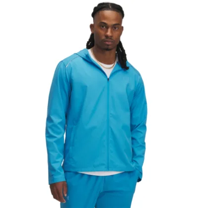 Pánska bežecká bunda UNDER ARMOUR UA Launch Hooded Jacket-BLU