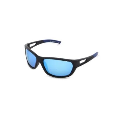 Polarizačné slnečné okuliare H.I.S. POLARIZED HPS27102-1, black, smoke with blue mirror POL, 65-17-134