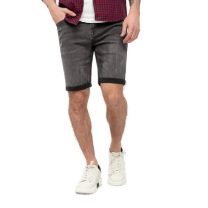 Pánske riflové kraťasy VOLCANO D-MEAR-702-GRAPHITE