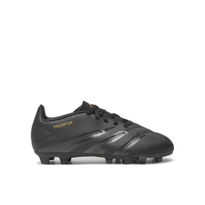Chlapčenské futbalové kopačky outdoorové ADIDAS Predator K FG core black carbon gold met