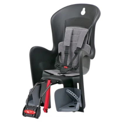 Detská sedačka na bicykel POLISPORT Bilby, black-grey