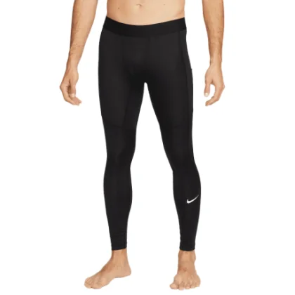 Pánske kompresné legíny NIKE M NP DF TIGHT BLACK WHITE