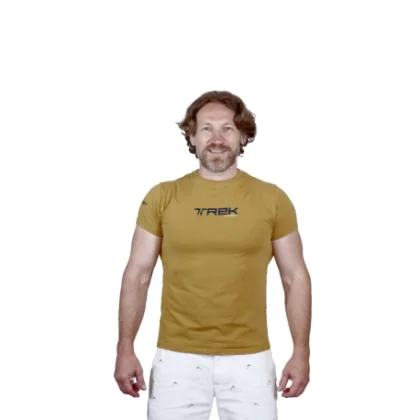 Pánske turistické tričko s krátkym rukávom EVERETT T-REK brown