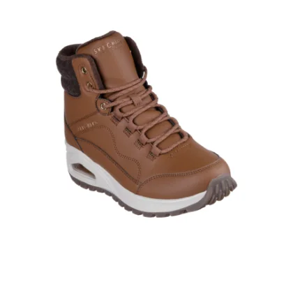 Dámske členkové zimné topánky SKECHERS Uno Rugged wheat