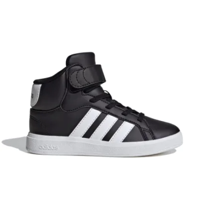Detská rekreačná obuv ADIDAS Grand Court Mid K core black cloud white core black