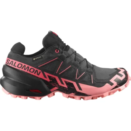 Dámska bežecká trailová obuv SALOMON Speedcross 6 GTX W nine iron black flamingo pink