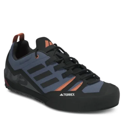 Pánska nízka turistická obuv ADIDAS Terrex Swift Solo 2.0 wonder steel core black impact orange
