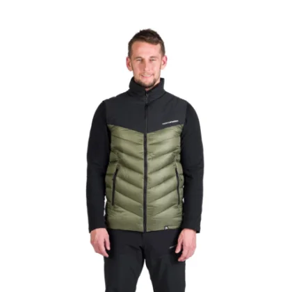 Pánska turistická vesta NORTHFINDER FILIPPO-550blackdarkgreen