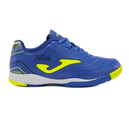 Chlapčenské futbalové kopačky halové JOMA Toledo Jr IC royal blue yellow