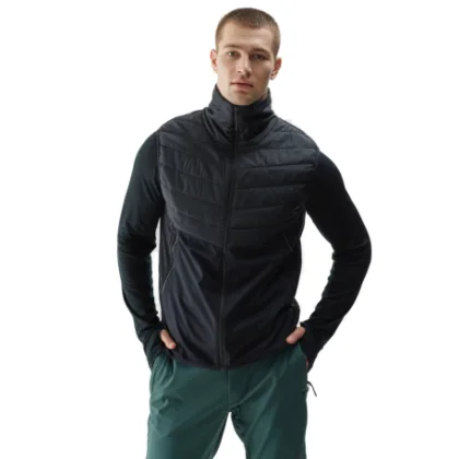 Pánska turistická vesta 4F VEST-AW23TVJAM041-20S-DEEP BLACK