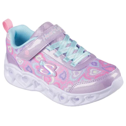 Dievčenská rekreačná obuv SKECHERS Heart Lights Boogie Love K lavender