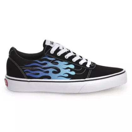 Chlapčenská rekreačná obuv VANS Ward Flame black white